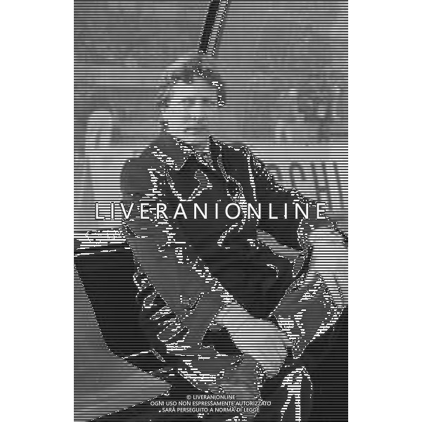 RETROSPETTIVA GIUSEPPE MATERAZZI ALLENATORE CALCIO NELLA FOTO GIUSEPPE MATERAZZI ALLENATORE DELLA LAZIO NELL\'ANNO 1989-1990 AG ALDO LIVERANI SAS
