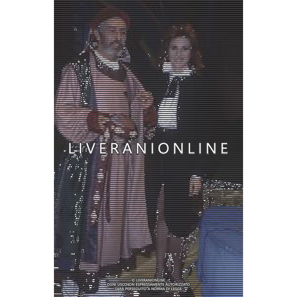RETROSPETTIVA PAOLA PITAGORA PSEUDINIMO DI PAOLA GARGALONI ATTRICE E CANTANTE NELLA FOTO PAOLA PITAGORA CON SOSIA MARCO POLO AG ALDO LIVERANI SAS