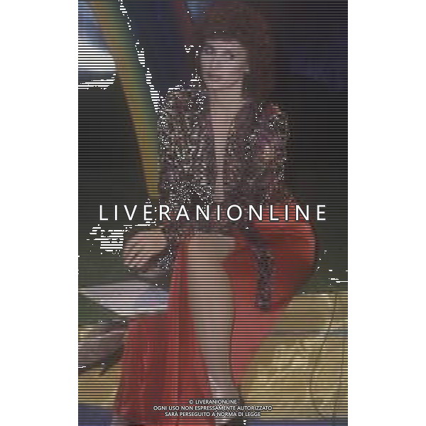RETROSPETTIVA PAOLA PITAGORA PSEUDINIMO DI PAOLA GARGALONI ATTRICE E CANTANTE NELLA FOTO PAOLA PITAGORA NELL\'ANNO 1983 IN RAI AG ALDO LIVERANI SAS  