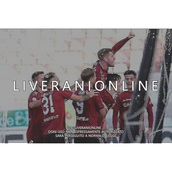 21.01.2023 REGGIO CALABRIA STADIO ORESTE GRANILLO. CAMPIONATO NAZIONALE SERIE B REGGINA VS TERNANA IN FOTO ESULTANZA REGGINA AL SECONDO GOAL DI FABBIAN ©Pasquale Garreffa / AGENZIA ALDO LIVERANI SAS