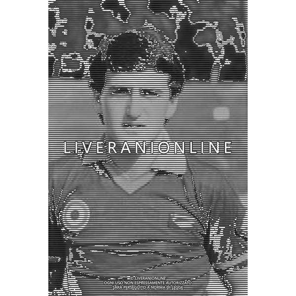 RETROSPETTIVA PAOLO GIOVANNELLI CALCIATORE NELLA FOTO CON LA MAGLIA DELLA ROMA CALCIO NELL\'ANNO 1980 AG ALDO LIVERANI SAS