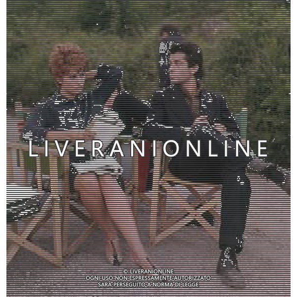 RETROSPETTIVA CLAUDIA CARDINALE ATTRICE NELLA FOTO CON GEORGE CHAKIRIS DURANTE LE RIPRESE DEL FILM \'La ragazza di Bube\' NELL\'ANNO 1963 ©Archivio Giovanni Liverani / AGENZIA ALDO LIVERANI SAS
