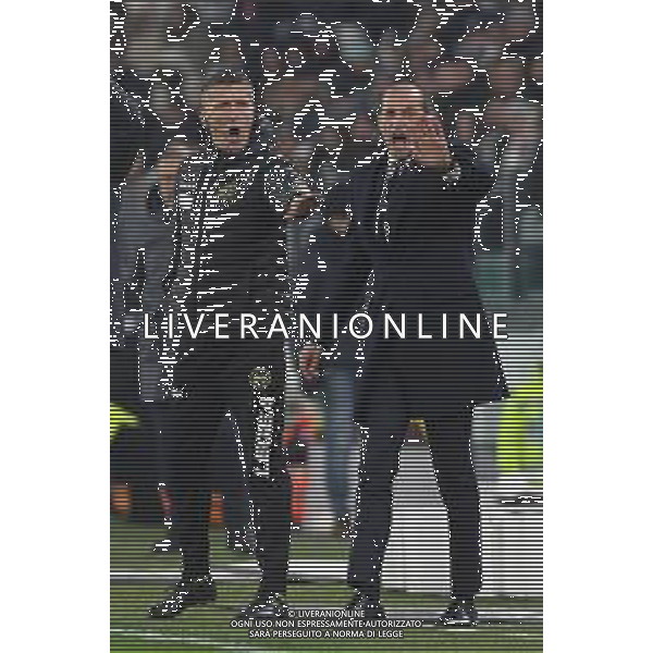 Torino 22.01.2023 Allianz Stadium ©Manuela Viganti/Agenzia Aldo Liverani Juventus vs Atalanta Campionato Calcio Serie A TIM 2022/2023 19a giornata Nella foto: massimiliano allegri e arbitro daniele orsato © AGENZIA ALDO LIVERANI SAS    