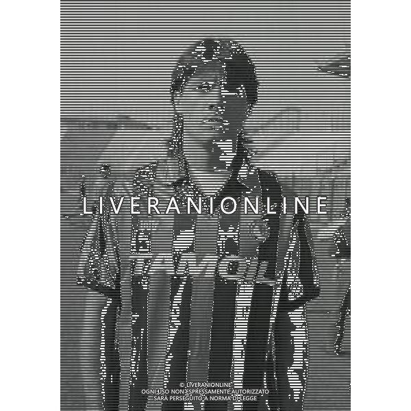 1990-1991 ATALANTA CALCIO PRIMI PIANI ROSA GIOCATORI NELLA FOTO DOMENICO PROGNA AG ALDO LIVERANI SAS