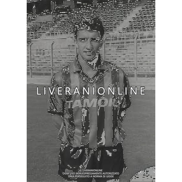 1990-1991 ATALANTA CALCIO PRIMI PIANI ROSA GIOCATORI NELLA FOTO WALTER BONACINA AG ALDO LIVERANI SAS