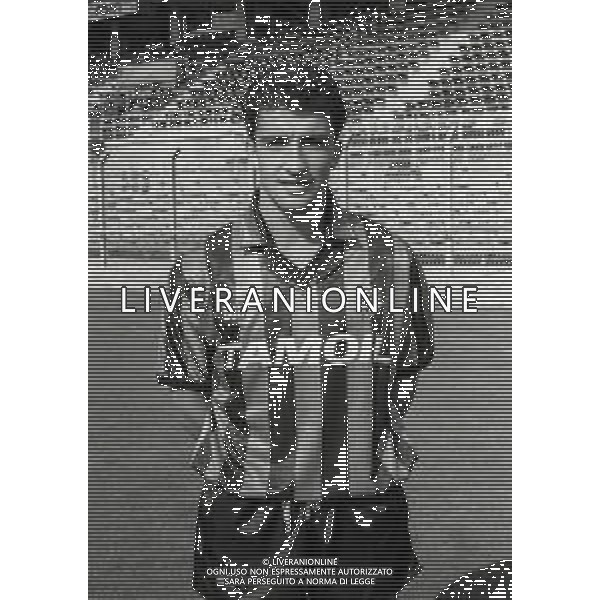 1990-1991 ATALANTA CALCIO PRIMI PIANI ROSA GIOCATORI NELLA FOTO WALTER BONACINA AG ALDO LIVERANI SAS