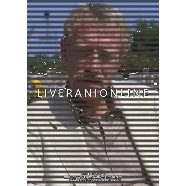RETROSPETTIVA MAX VON SIDOW ATTORE NELLA FOTO MAX VON SIDOW A CANNES NELL\'ANNO 1982 FOTO ENRICO LIVERANI-AG ALDO LIVERANI SAS