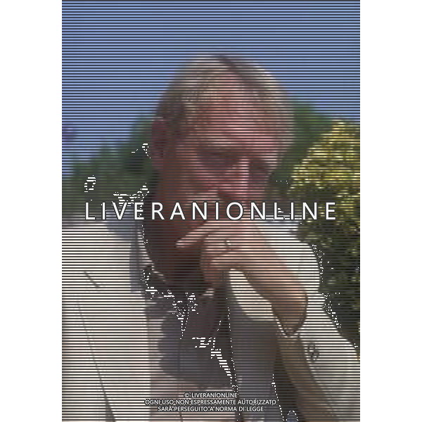 RETROSPETTIVA MAX VON SIDOW ATTORE NELLA FOTO MAX VON SIDOW A CANNES NELL\'ANNO 1982 FOTO ENRICO LIVERANI-AG ALDO LIVERANI SAS