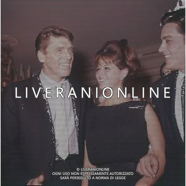 RETROSPETTIVA BURT LANCASTER ATTORE NELLA FOTO BURT LANCASTER CON CLAUDIA CARDINALE E ALAIN DELON A ROMA 06 MAGGIO 1962 AG ALDO LIVERANI SAS