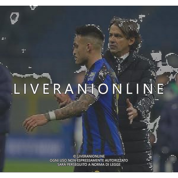 delusione inter - lautaro martinez e simone inzaghi a fine gara - INTER vs EMPOLI 19a giornata Campionato Calcio Serie A TIM 23-01-2023 ©GIAMPIETRI PAOLO/ AGENZIA ALDO LIVERANI SAS   
