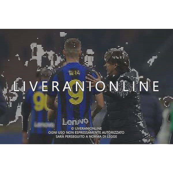 delusione inter - edin dzeko e simone inzaghi a fine gara - INTER vs EMPOLI 19a giornata Campionato Calcio Serie A TIM 23-01-2023 ©GIAMPIETRI PAOLO/ AGENZIA ALDO LIVERANI SAS   
