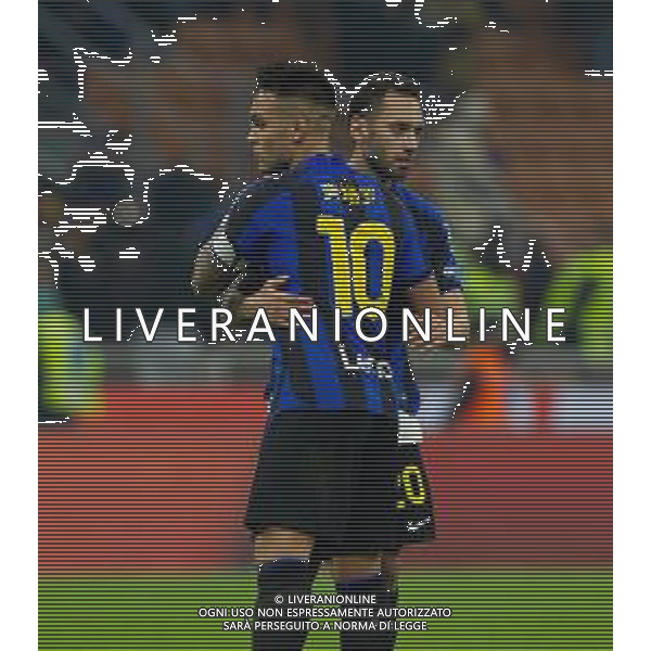 HAKAN CALHANOGLU E LAUTARO MARTINEZ A FINE GARA - INTER vs EMPOLI 19a giornata Campionato Calcio Serie A TIM 23-01-2023 ©GIAMPIETRI PAOLO/ AGENZIA ALDO LIVERANI SAS   