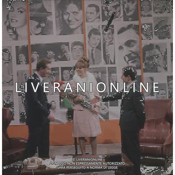 RETROSPETTIVA CLAUDIA CARDINALE ATTRICE NELLA FOTO CON MIKE BONGIORNO ©Archivio Giovanni Liverani / AGENZIA ALDO LIVERANI SAS   