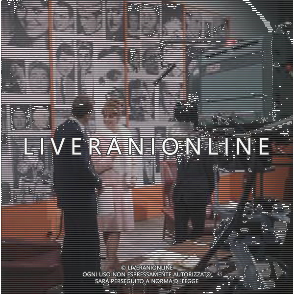 RETROSPETTIVA CLAUDIA CARDINALE ATTRICE NELLA FOTO CON MIKE BONGIORNO ©Archivio Giovanni Liverani / AGENZIA ALDO LIVERANI SAS   