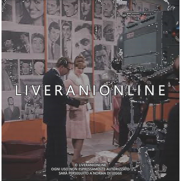 RETROSPETTIVA CLAUDIA CARDINALE ATTRICE NELLA FOTO CON MIKE BONGIORNO ©Archivio Giovanni Liverani / AGENZIA ALDO LIVERANI SAS   