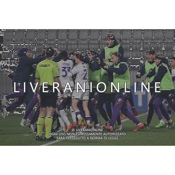 TVRG esultanza Fiorentina dopo il gol dell\'1 a 0 Lorenzo Amatucci Inter vs Fiorentina Monza 25-01-2023 U-Power Stadium Finale Supercoppa Primavera TIM foto Roberto Garavaglia/ag. Aldo Liverani sas / AGENZIA ALDO LIVERANI SAS   