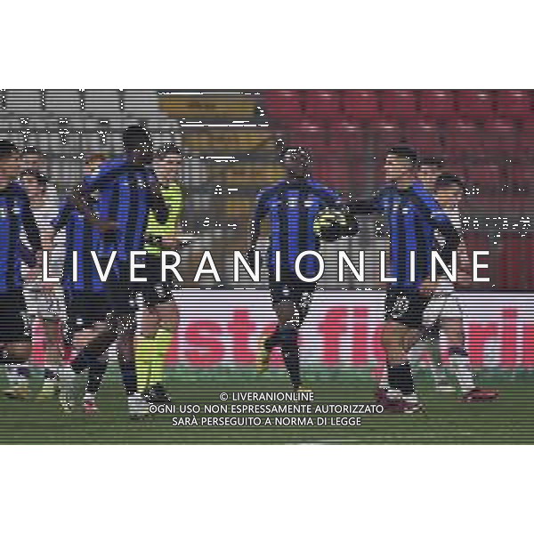 TVRG esultanza Inter dopo il gol dell\'1 a 2 Enoch Owusu Inter vs Fiorentina Monza 25-01-2023 U-Power Stadium Finale Supercoppa Primavera TIM foto Roberto Garavaglia/ag. Aldo Liverani sas / AGENZIA ALDO LIVERANI SAS   