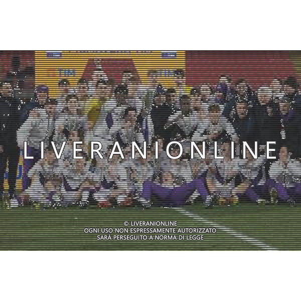 FESTEGGIAMENTI VITTORIA COPPA FIORENTINA A FINE GARA - Inter vs Fiorentina - Supercoppa Primavera TIM Monza 25-01-2023 ©Paolo Giampietri / AGENZIA ALDO LIVERANI SAS   