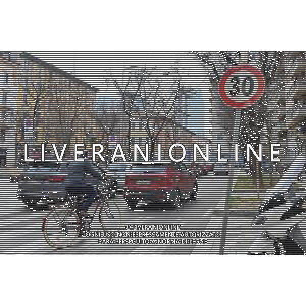 TVRG Zona 30 Milano Milano 26-01-2023 Zone della citta\' dove e\' presente il limite di velocita\' a 30 Km all\'ora, zona 30 foto Roberto Garavaglia/ag. Aldo Liverani sas / AGENZIA ALDO LIVERANI SAS   