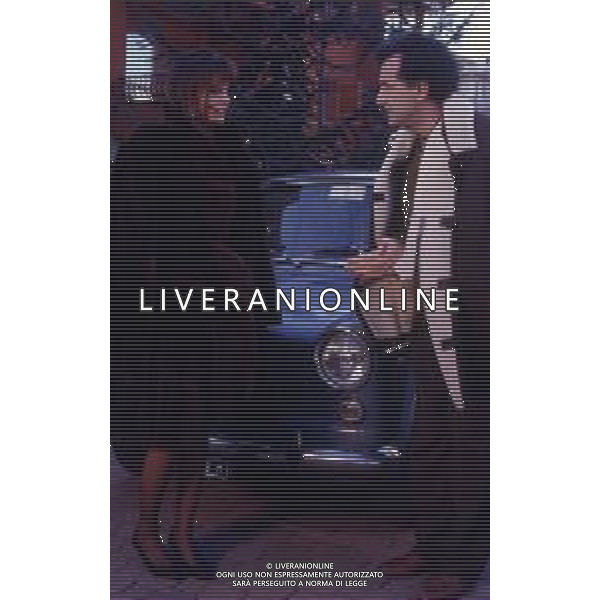 SERIE TELEVISIVA “ VICINI DI CASA“ 1991 NELLA FOTO GENE GNOCCHI E GABRIELLA GOLIA AG ALDO LIVERANI SAS