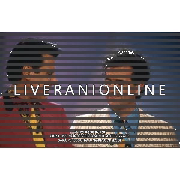 RETROSPETTIVA GENE GNOCCHI ATTORE E COMICO NELLA FOTO GENE GNOCCHI CON TEO TEOCOLI NELL\'ANNO 1993 AG ALDO LIVERANI SAS