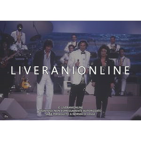 RETROSPETTIVA GENE GNOCCHI ATTORE E COMICO NELLA FOTO GENE GNOCCHI NELL\'ANNO 1991 NELLA TRASMISSIONE TELEVISIVA “SAPORE DI SALE“ AG ALDO LIVERANI SAS 
