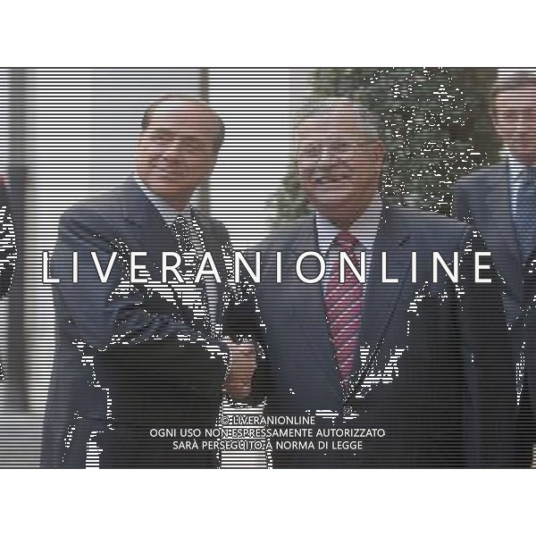 ROMA, 8 NOVEMBRE 2005 INCONTRO A PALAZZO CHIGI TRA SILVIO BERLUSCONI E IL PRESIDENTE DELLA REPUBBLICA DELL\'IRAQ, JALAL TALABANI. NELLA FOTO: SILVIO BERLUSCONI - JALAL TALABANI AGENZIA ALDO LIVERANI
