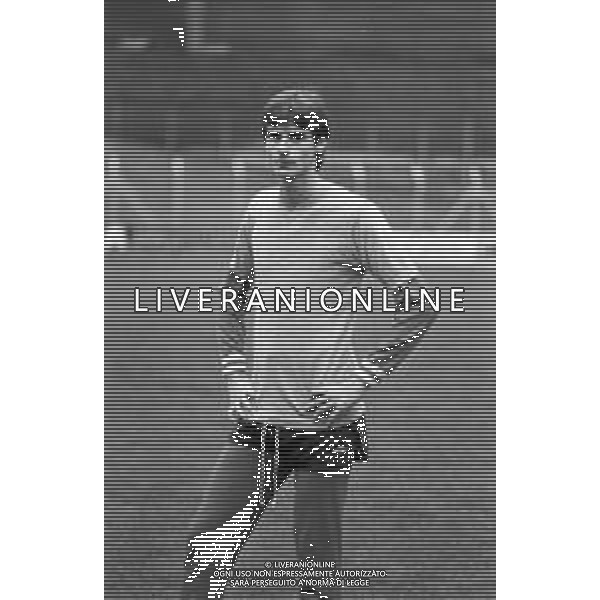 ALLENAMENTO DEL COMO CAMPIONATO CALCIO SERIE B 1979-1980 - RETROSPETTIVA NELLA FOTO MARCO NICOLETTI CALCIATORE AGENZIA ALDO LIVERANI SAS 
