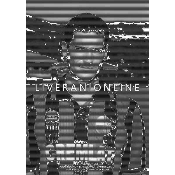 1995-1996 LUCCHESE CALCIO PRIMI PIANI ROSA CALCIATORI NELLA FOTO SILVIO GIUSTI AG ALDO LIVERANI SAS