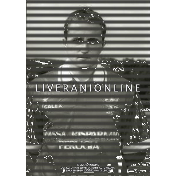 1995-1996 PERUGIA CALCIO PRIMI PIANI ROSA GIOCATORI NELLA FOTO DAVIDE BAIOCCO AG ALDO LIVERANI SAS