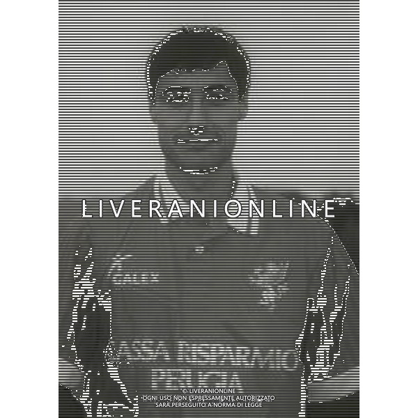 1995-1996 PERUGIA CALCIO PRIMI PIANI ROSA GIOCATORI NELLA FOTO FEDERICO GIUNTI AG ALDO LIVERANI SAS