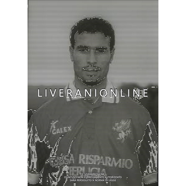 1995-1996 PERUGIA CALCIO PRIMI PIANI ROSA GIOCATORI NELLA FOTO GIANLUCA ATZORI AG ALDO LIVERANI SAS