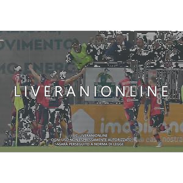 27-1-2023. Cagliari Calcio-S.P.A.L. Ferrara, 22° giornata serie BKT 2022/2023, stadio Unipol Domus Cagliari. Foto Salvatore Moi/Aldo Liverani s.a.s. Nella foto: Gol ed esultanta in casa, del Cagliari Calcio contro S.P.A.L. allo stadio Unipol Domuis di Cagliari. Segna: Giorgio Altare Cagliari ©MOI SALVATORE / AGENZIA ALDO LIVERANI SAS 