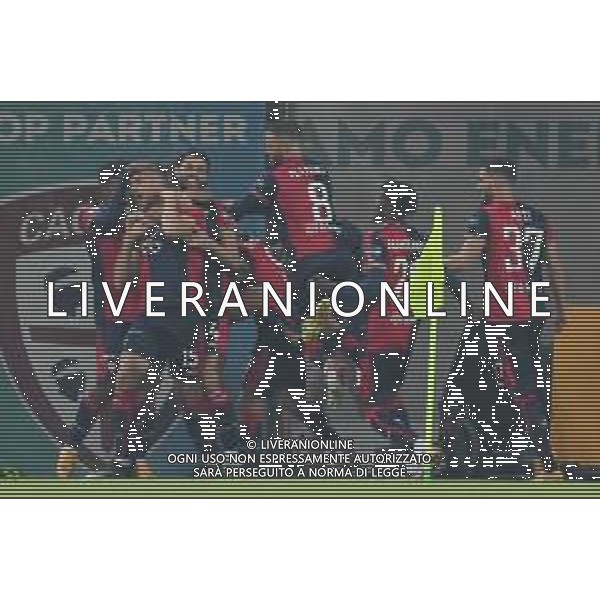 27-1-2023. Cagliari Calcio-S.P.A.L. Ferrara, 22° giornata serie BKT 2022/2023, stadio Unipol Domus Cagliari. Foto Salvatore Moi/Aldo Liverani s.a.s. Nella foto: Gol ed esultanta in casa, del Cagliari Calcio contro S.P.A.L. allo stadio Unipol Domuis di Cagliari. Segna: Giorgio Altare Cagliari ©MOI SALVATORE / AGENZIA ALDO LIVERANI SAS 