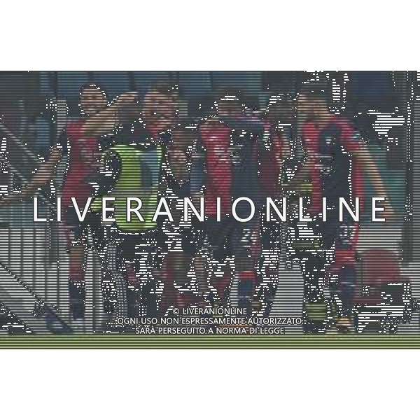 27-1-2023. Cagliari Calcio-S.P.A.L. Ferrara, 22° giornata serie BKT 2022/2023, stadio Unipol Domus Cagliari. Foto Salvatore Moi/Aldo Liverani s.a.s. Nella foto: Gol ed esultanta in casa, del Cagliari Calcio contro S.P.A.L. allo stadio Unipol Domuis di Cagliari. Segna: Giorgio Altare Cagliari ©MOI SALVATORE / AGENZIA ALDO LIVERANI SAS 