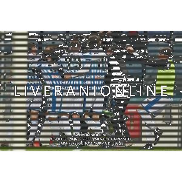 CAGLIARI - SPAL 22a giornata Campionato Calcio serie BKT 27-01-2023 Nella foto Esultanza dopo il gol di Raffaele Celia ©MOI SALVATORE / AGENZIA ALDO LIVERANI SAS 
