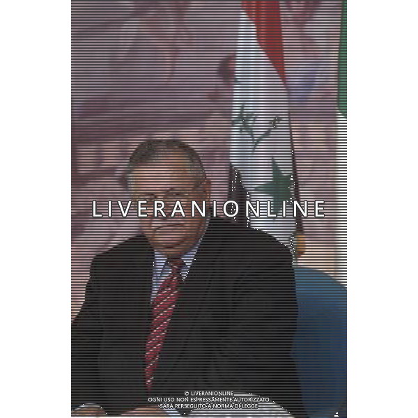 ROMA, 8 NOVEMBRE 2005 INCONTRO A PALAZZO CHIGI TRA SILVIO BERLUSCONI E IL PRESIDENTE DELLA REPUBBLICA DELL\'IRAQ, JALAL TALABANI. NELLA FOTO: JALAL TALABANI . AGENZIA ALDO LIVERANI