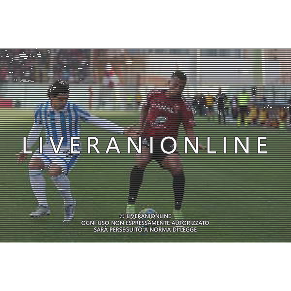 REGGINA VS SPAL CAMPIONATO CALCIO SERIE BKT - REGGIO CALABRIA 14.01.2023 NELLA FOTO RIGOBERTO RIVAS E STEFANO PETTINARI ©GARREFFA PASQUALE / AGENZIA ALDO LIVERANI SAS