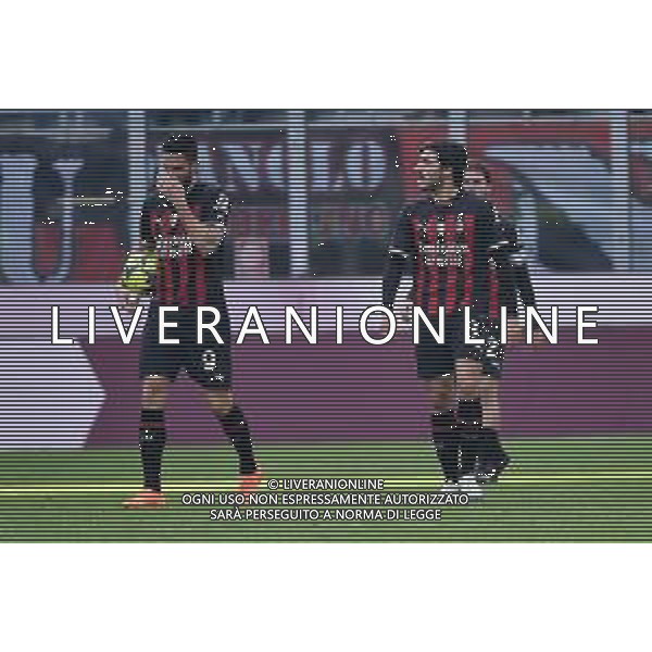 delusione Milan dopo il gol del 2 a 0 Sassuolo - Olivier Giroud e Sandro Tonali Milan vs Sassuolo Milano 29-01-2023 Stadio Giuseppe Meazza - San Siro Campionato Serie A TIM - 20a giornata foto Roberto Garavaglia/ag. Aldo Liverani sas/ AGENZIA ALDO LIVERANI SAS