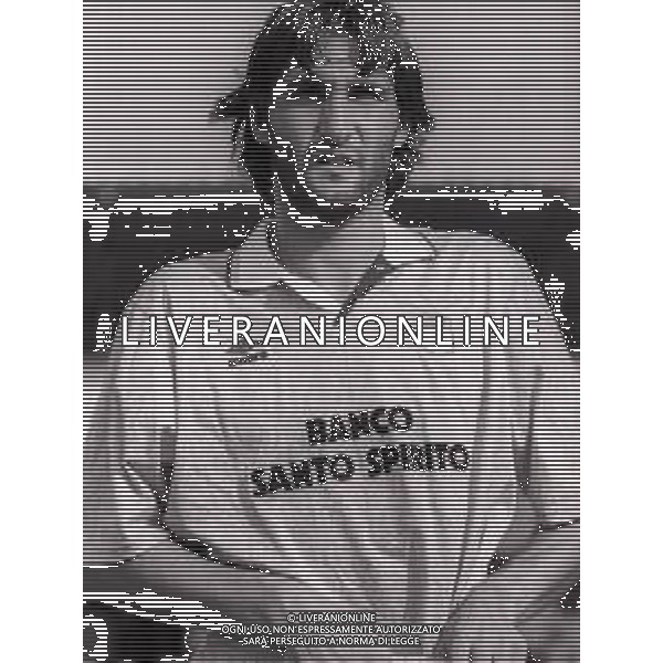1991-1992 PRIMI PIANI ROSA GIOCATORI LAZIO CALCIO NELLA FOTO ANGELO GREGUCCI AG ALDO LIVERANI SAS