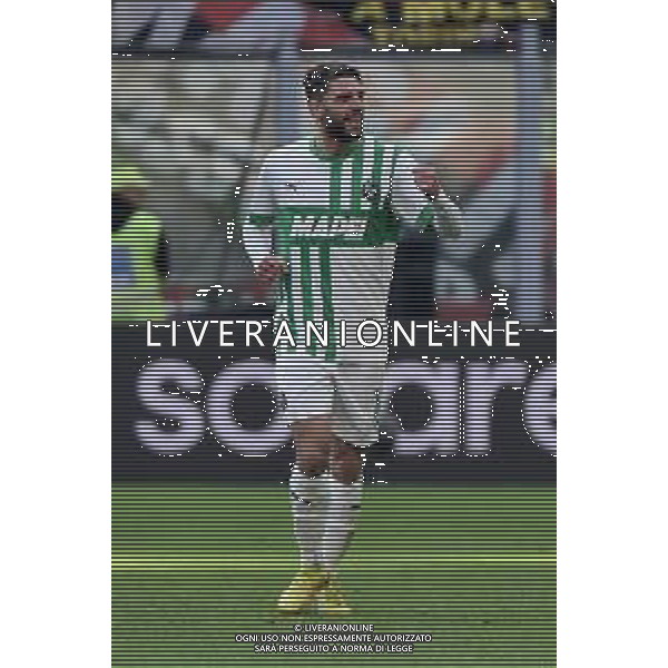 Domenico Berardi (Sassuolo) esulta dopo il gol del 3 a 1 Milan vs Sassuolo Milano 29-01-2023 Stadio Giuseppe Meazza - San Siro Campionato Serie A TIM - 20a giornata foto Roberto Garavaglia/ag. Aldo Liverani sas/ AGENZIA ALDO LIVERANI SAS