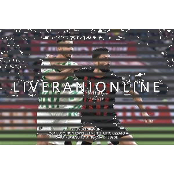 Martin Erlic (Sassuolo) e Olivier Giroud (Milan) Milan vs Sassuolo Milano 29-01-2023 Stadio Giuseppe Meazza - San Siro Campionato Serie A TIM - 20a giornata foto Roberto Garavaglia/ag. Aldo Liverani sas/ AGENZIA ALDO LIVERANI SAS