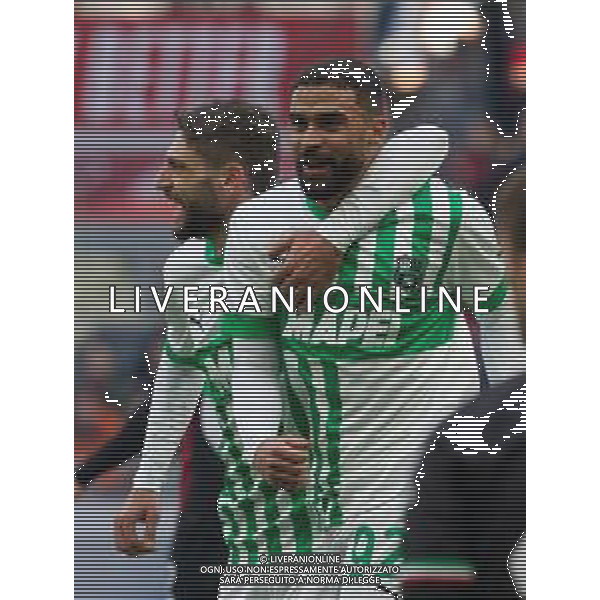 ESULTANZA DOPOGOL GREGOIRE DEFREL CON DOMENICO BERARDI - MILAN vs SASSUOLO Campionato calcio Serie A TIM 29-01-2023 ©GIAMPIETRI PAOLO/ AGENZIA ALDO LIVERANI SAS