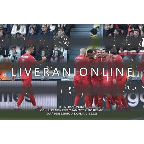 Torino 29.01.2023 Allianz Stadium ©Manuela Viganti/Agenzia Aldo Liverani Juventus vs Monza Campionato Calcio Serie A TIM 2022/2023 20a giornata Nella foto: esultanza monza dopo il gol di patrick ciurria ©Viganti / AGENZIA ALDO LIVERANI SAS