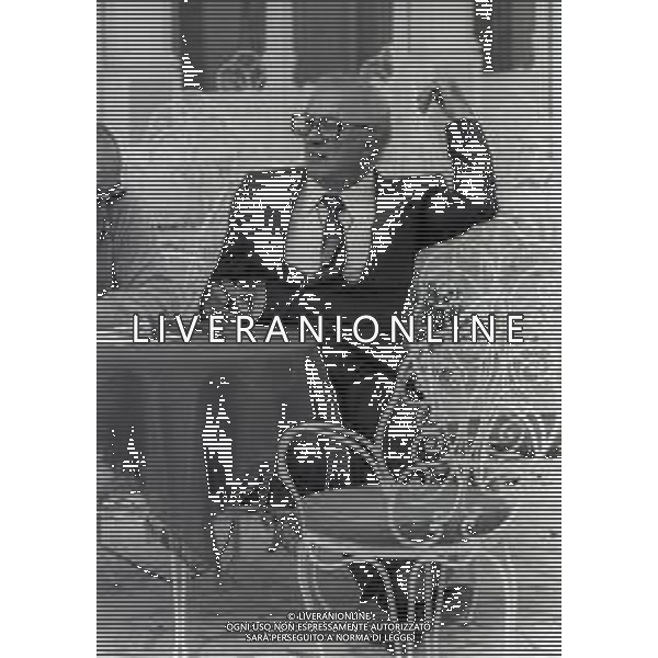RETROSPETTIVA FEDERICO FELLINI REGISTA NELLA FOTO FEDERICO FELLINI A RIMINI NELL\'ANNO 1983 AL GRAND HOTEL AG ALDO LIVERANI SAS 