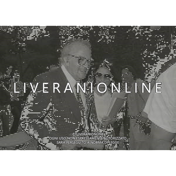 RETROSPETTIVA FEDERICO FELLINI REGISTA NELLA FOTO FEDERICO FELLINI A RIMINI NELL\'ANNO 1983 AL GRAND HOTEL AG ALDO LIVERANI SAS 