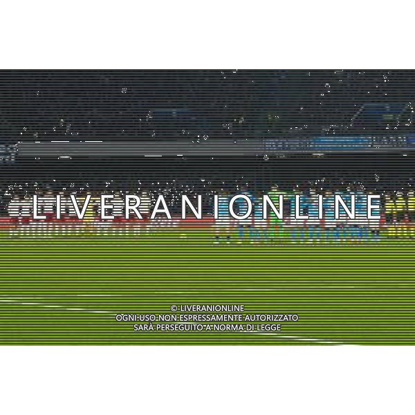 NAPOLI vs ROMA Campionato Calcio Serie A TIM - 20a Giornata 29-01-2023 NELLA FOTO minuto di silenzio morte di Carlo Tavecchio ©MOSCA / AGENZIA ALDO LIVERANI SAS