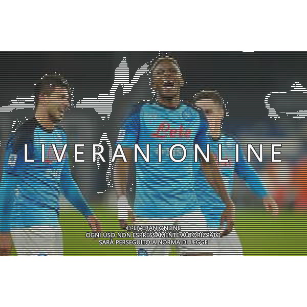 NAPOLI vs ROMA Campionato Calcio Serie A TIM - 20a Giornata 29-01-2023 NELLA FOTO esultanza fine gara Victor Osimhen e giovanni simeone ©MOSCA / AGENZIA ALDO LIVERANI SAS