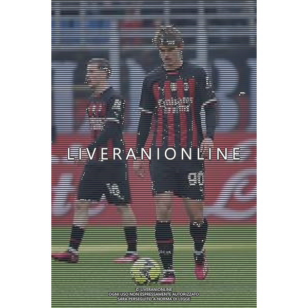 Charles de Ketelaere (Milan) e dietro Alexis Saelemaekers (Milan) Milan vs Sassuolo Milano 29-01-2023 Stadio Giuseppe Meazza - San Siro Campionato Serie A TIM - 20a giornata foto Roberto Garavaglia/ag. Aldo Liverani sas / AGENZIA ALDO LIVERANI SAS