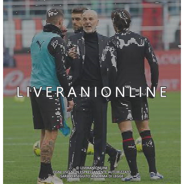 stefano pioli nel prepartita da indicazioni ai suoi giocatori - MILAN vs SASSUOLO Campionato calcio Serie A TIM 29-01-2023 ©GIAMPIETRI PAOLO/ AGENZIA ALDO LIVERANI SAS